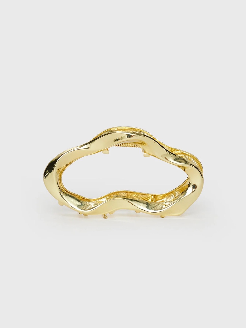 Princess Polly Gold Wave Claw Clip - Picture 2 of 7